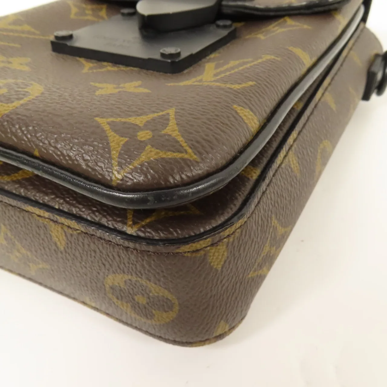 LOUIS VUITTON S-Lock M81522 肩背包 塗層帆布 棕色 / Brown 塗層帆布 中古品A - 縮圖 6