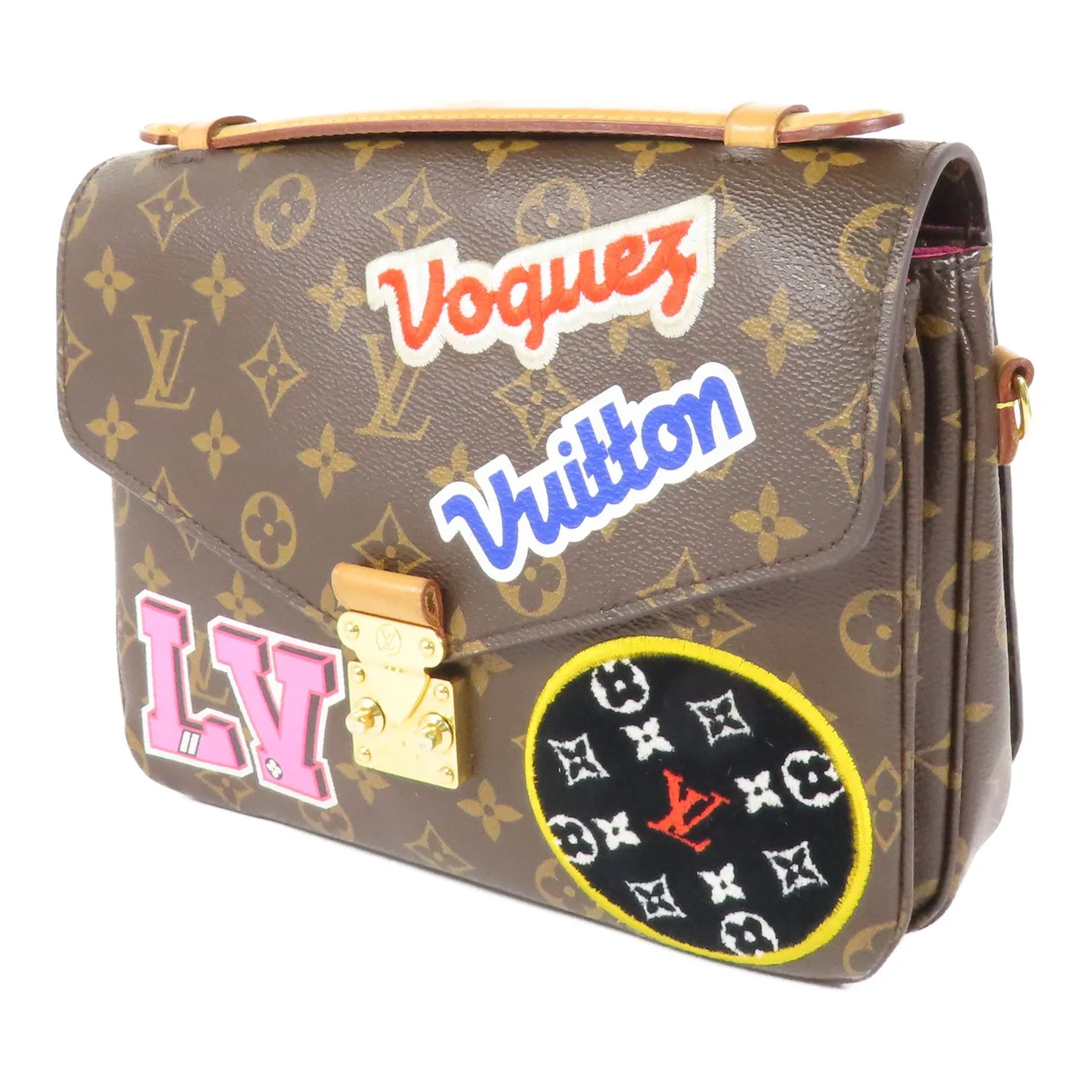 LOUIS VUITTON Pochette Metis M43991 兩用包 塗層帆布 棕色 / Brown 塗層帆布 中古品B - 縮圖 2