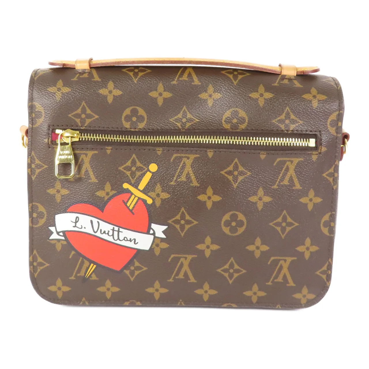 LOUIS VUITTON Pochette Metis M43991 兩用包 塗層帆布 棕色 / Brown 塗層帆布 中古品B - 縮圖 3