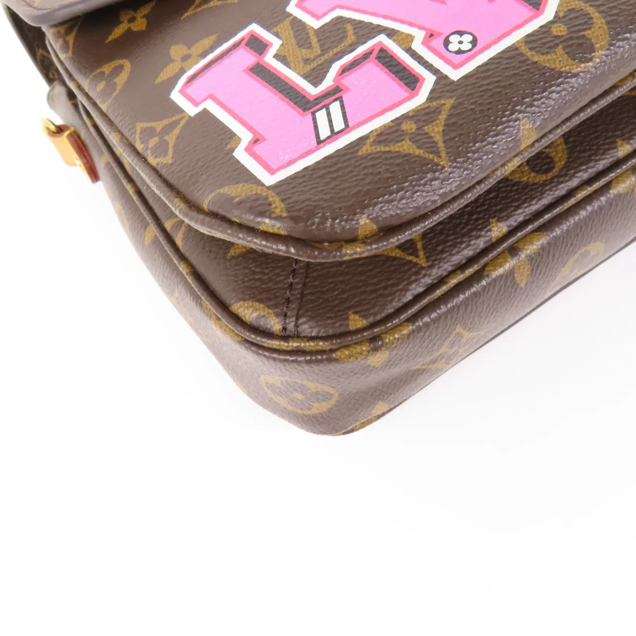LOUIS VUITTON Pochette Metis M43991 兩用包 塗層帆布 棕色 / Brown 塗層帆布 中古品B - 縮圖 5