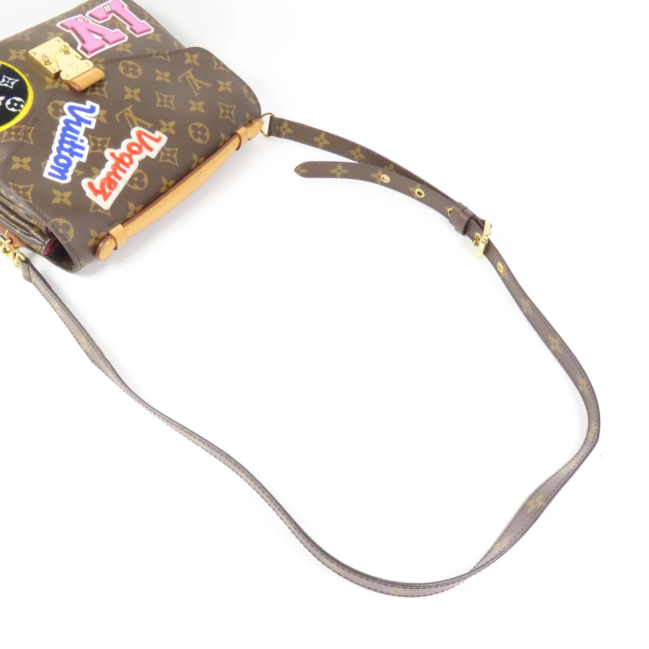 LOUIS VUITTON Pochette Metis M43991 兩用包 塗層帆布 棕色 / Brown 塗層帆布 中古品B - 縮圖 9