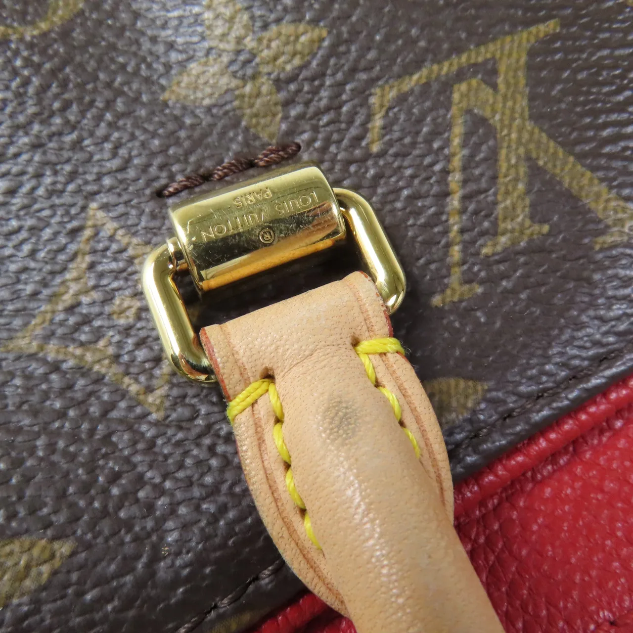LOUIS VUITTON Pallas M41175 兩用包 塗層帆布 棕色 / Brown 塗層帆布 中古品B - 縮圖 16