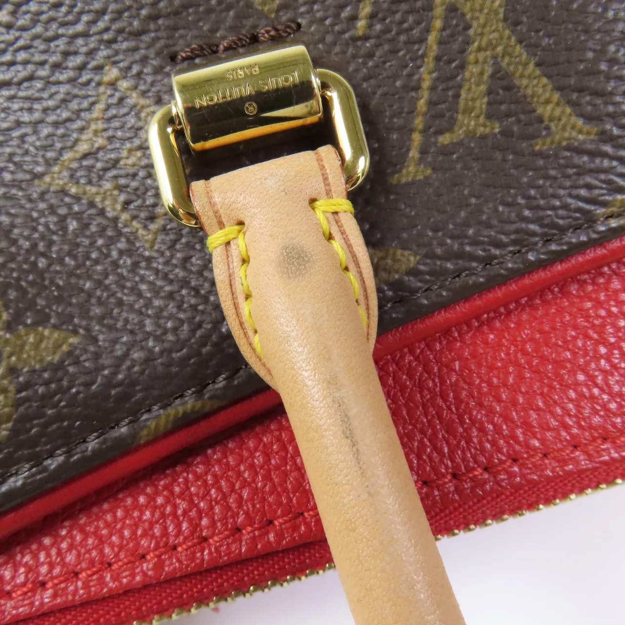 LOUIS VUITTON Pallas M41175 兩用包 塗層帆布 棕色 / Brown 塗層帆布 中古品B - 縮圖 17