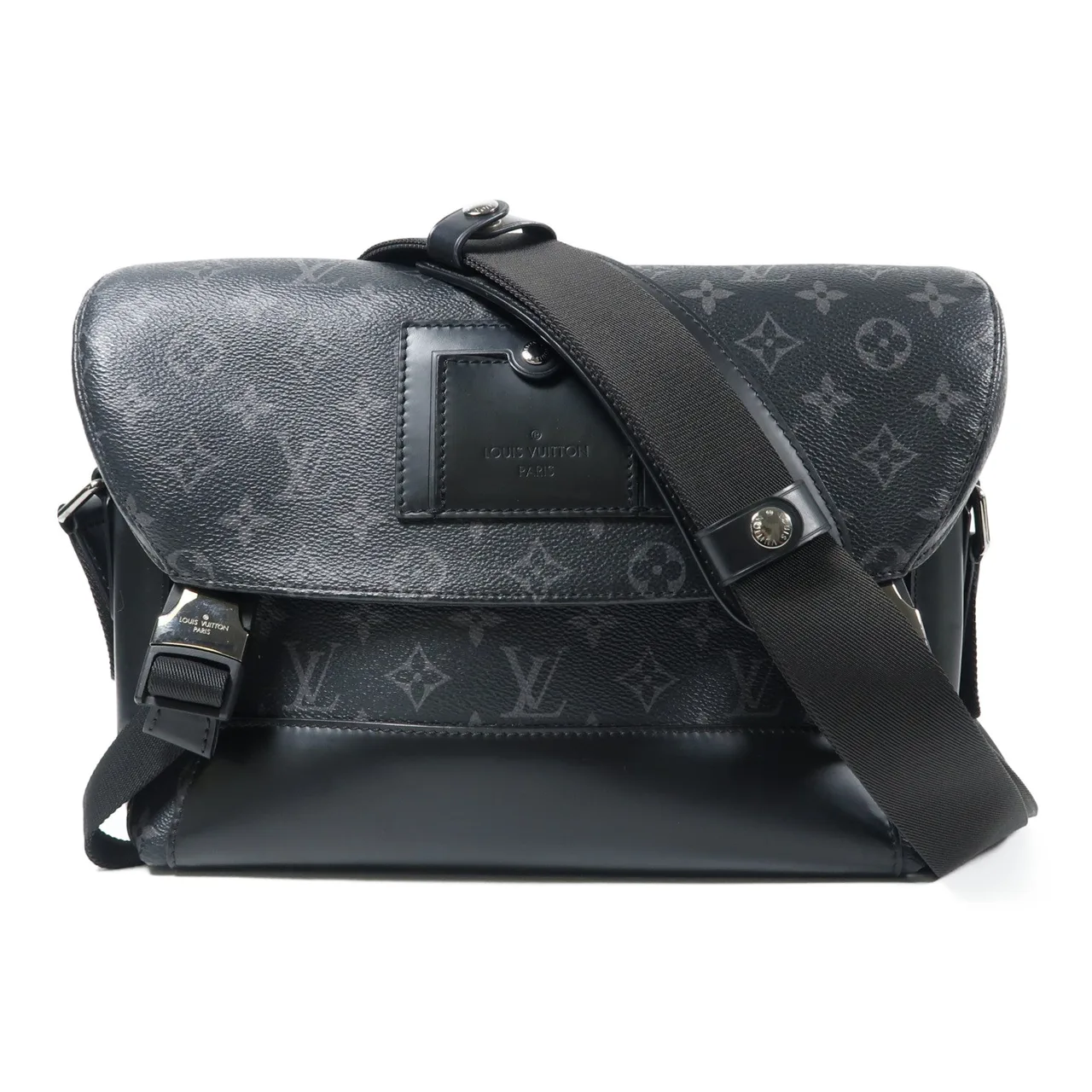 LOUIS VUITTON M40511 肩背包 塗層帆布 黑色 / Black 塗層帆布 中古品A - 縮圖 9