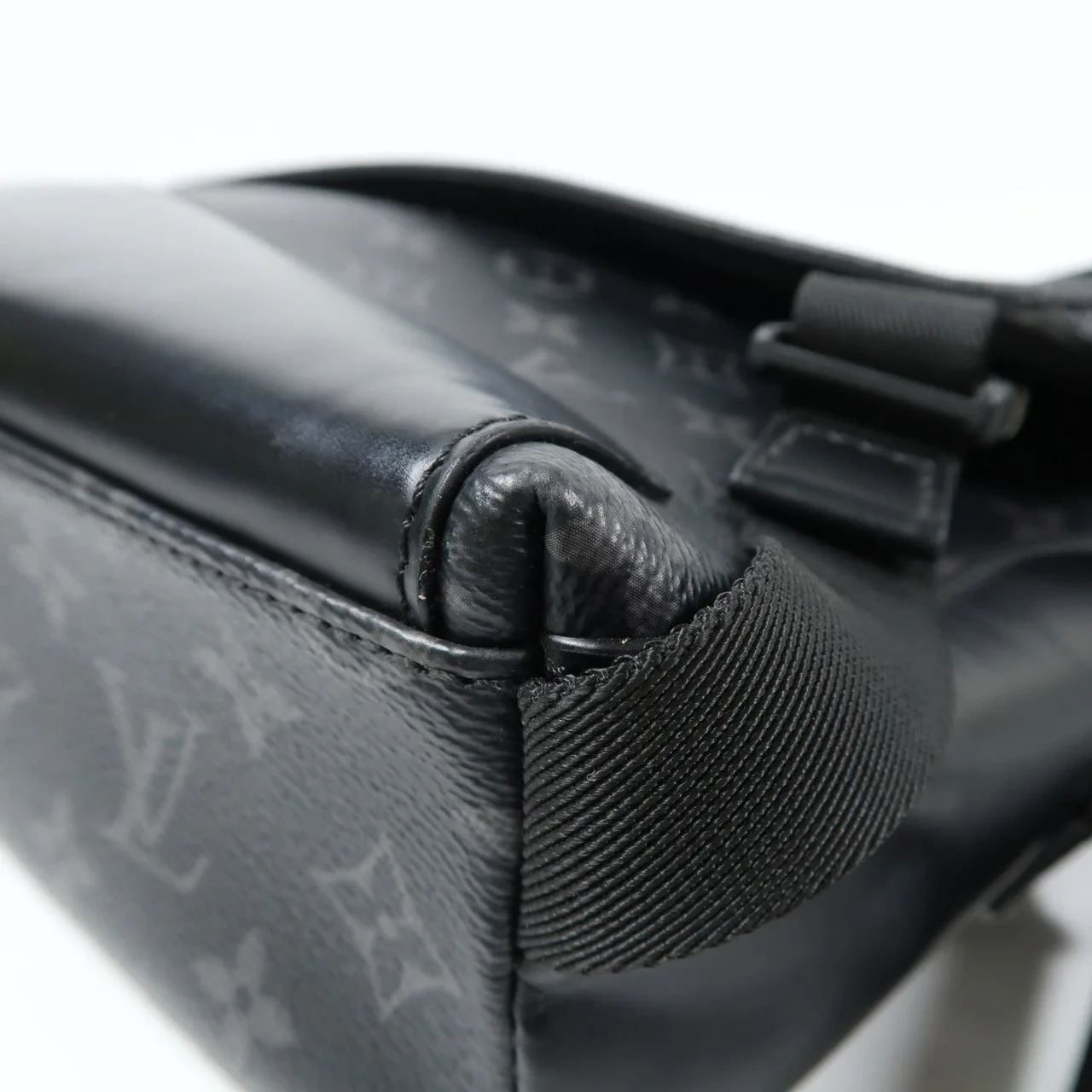 LOUIS VUITTON M40511 肩背包 塗層帆布 黑色 / Black 塗層帆布 中古品A - 縮圖 11