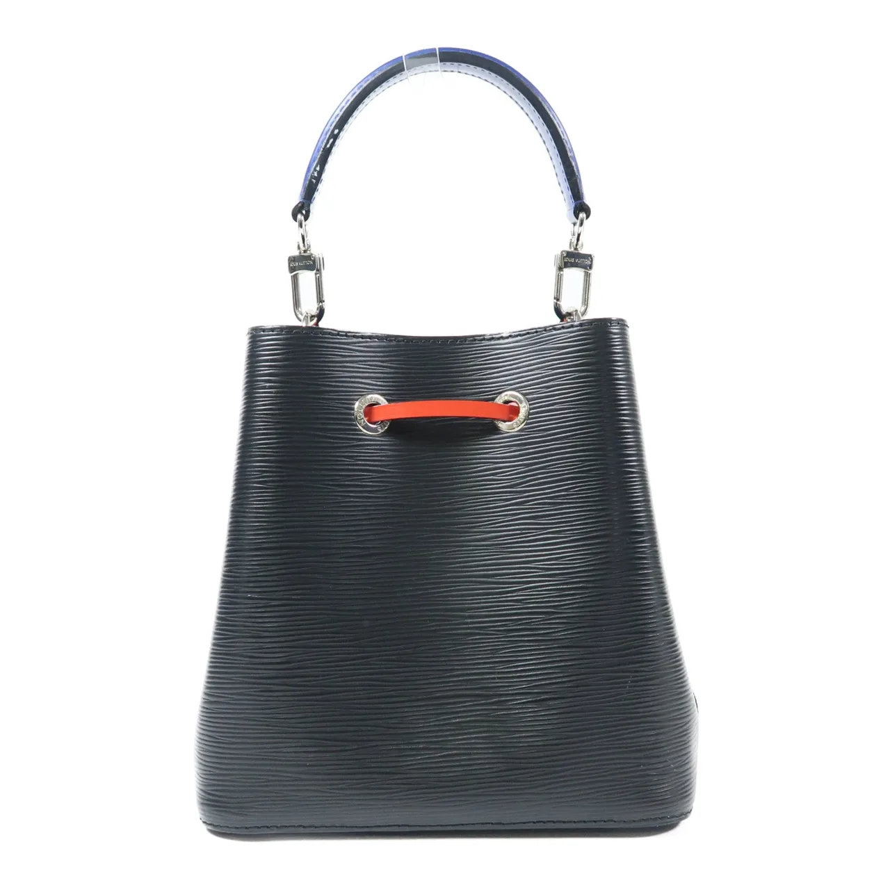 LOUIS VUITTON NeoNoe M52853 兩用包 牛皮 黑色 / 紅色 / Black/Navy 牛皮 中古品A - 縮圖 3