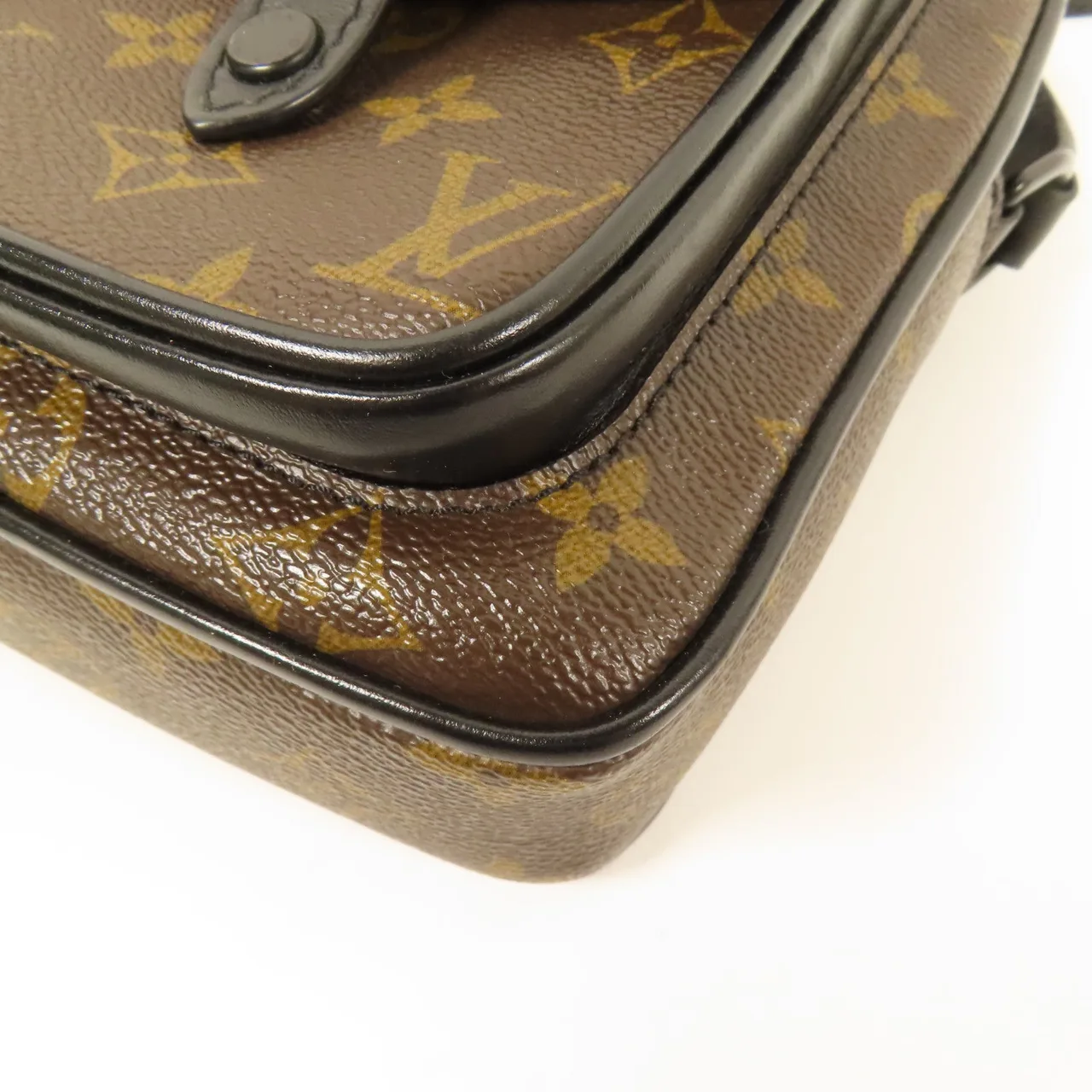 LOUIS VUITTON Christopher M69404 肩背包 塗層帆布 棕色 / 黑色 / Brown 塗層帆布 中古品B - 縮圖 6
