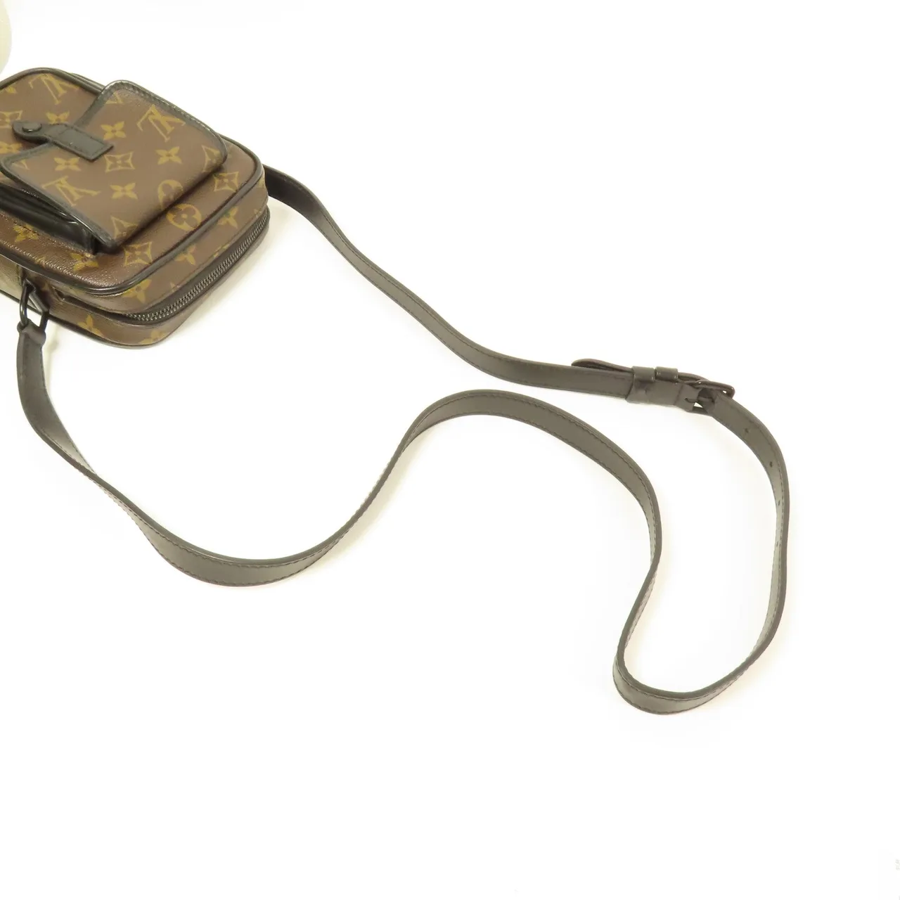 LOUIS VUITTON Christopher M69404 肩背包 塗層帆布 棕色 / 黑色 / Brown 塗層帆布 中古品B - 縮圖 9