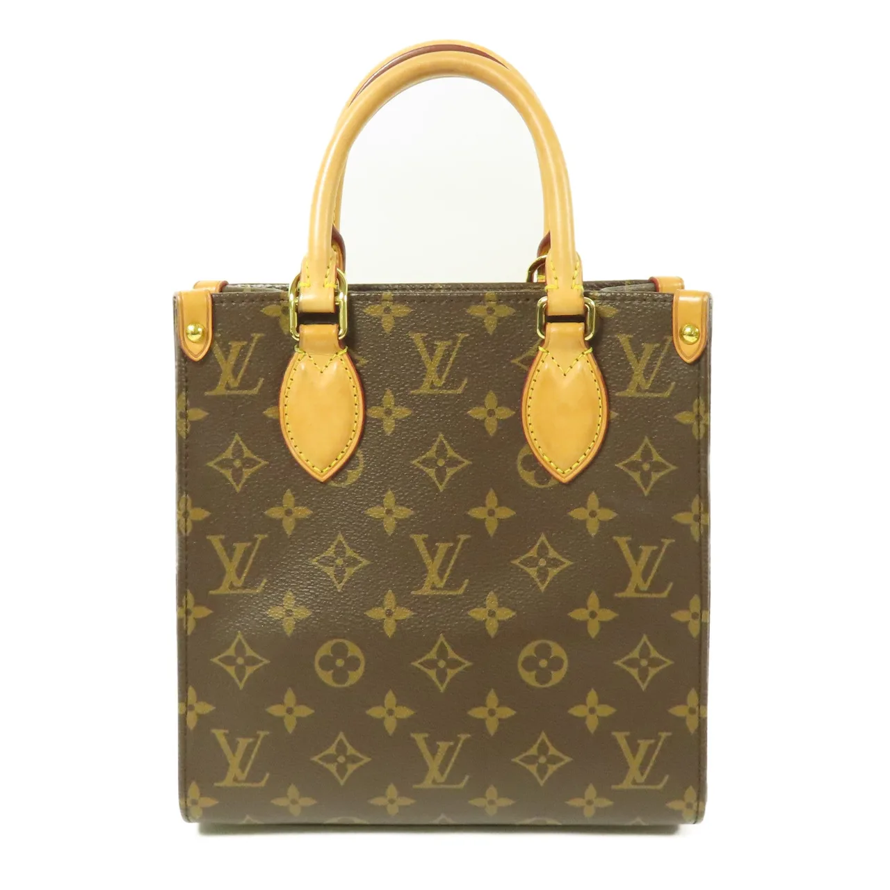 LOUIS VUITTON Sac Plat M46265 兩用包 塗層帆布 棕色 / Brown 塗層帆布 中古品B - 縮圖 2
