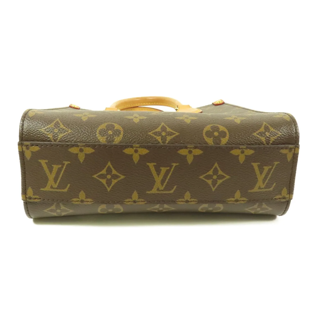 LOUIS VUITTON Sac Plat M46265 兩用包 塗層帆布 棕色 / Brown 塗層帆布 中古品B - 縮圖 4