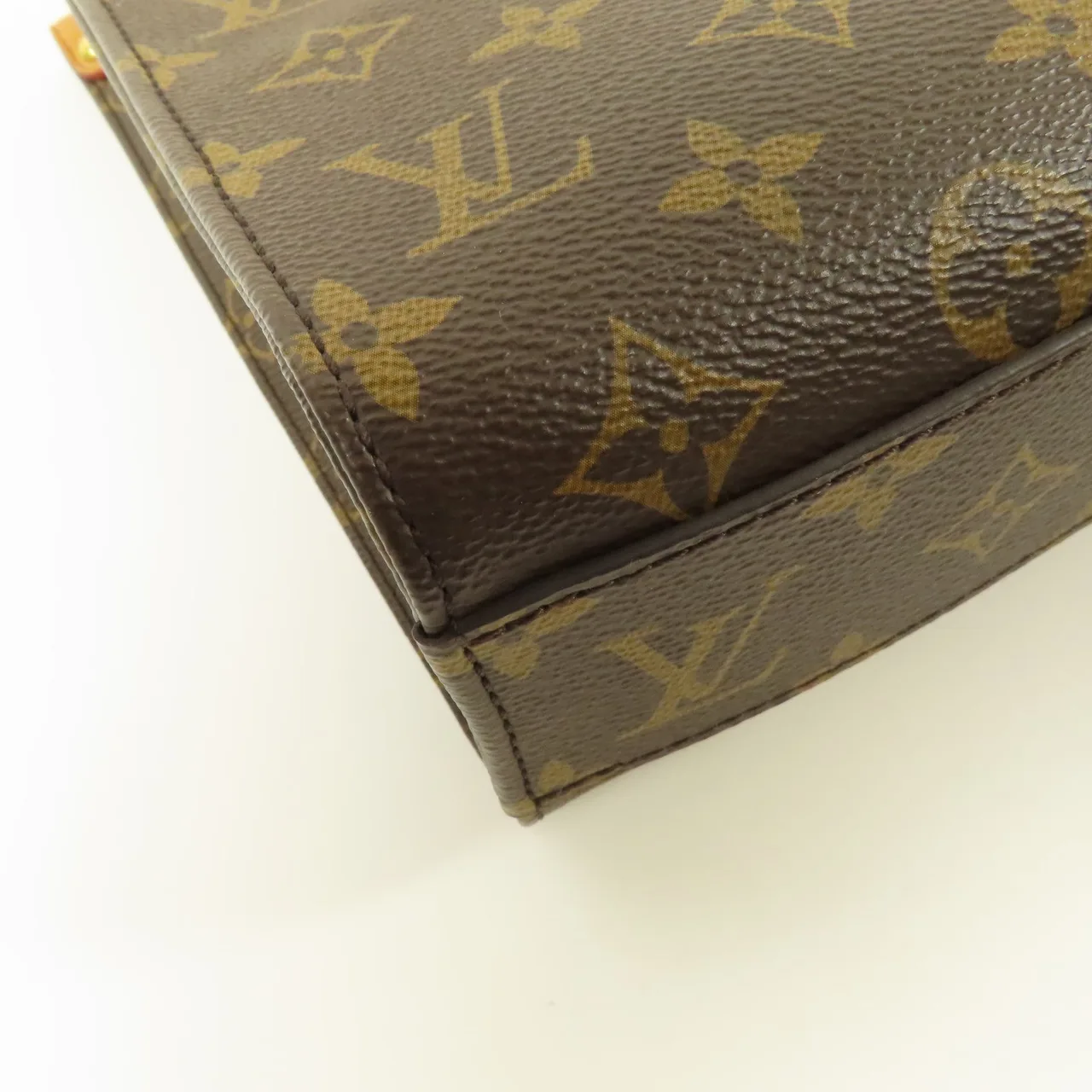 LOUIS VUITTON Sac Plat M46265 兩用包 塗層帆布 棕色 / Brown 塗層帆布 中古品B - 縮圖 5