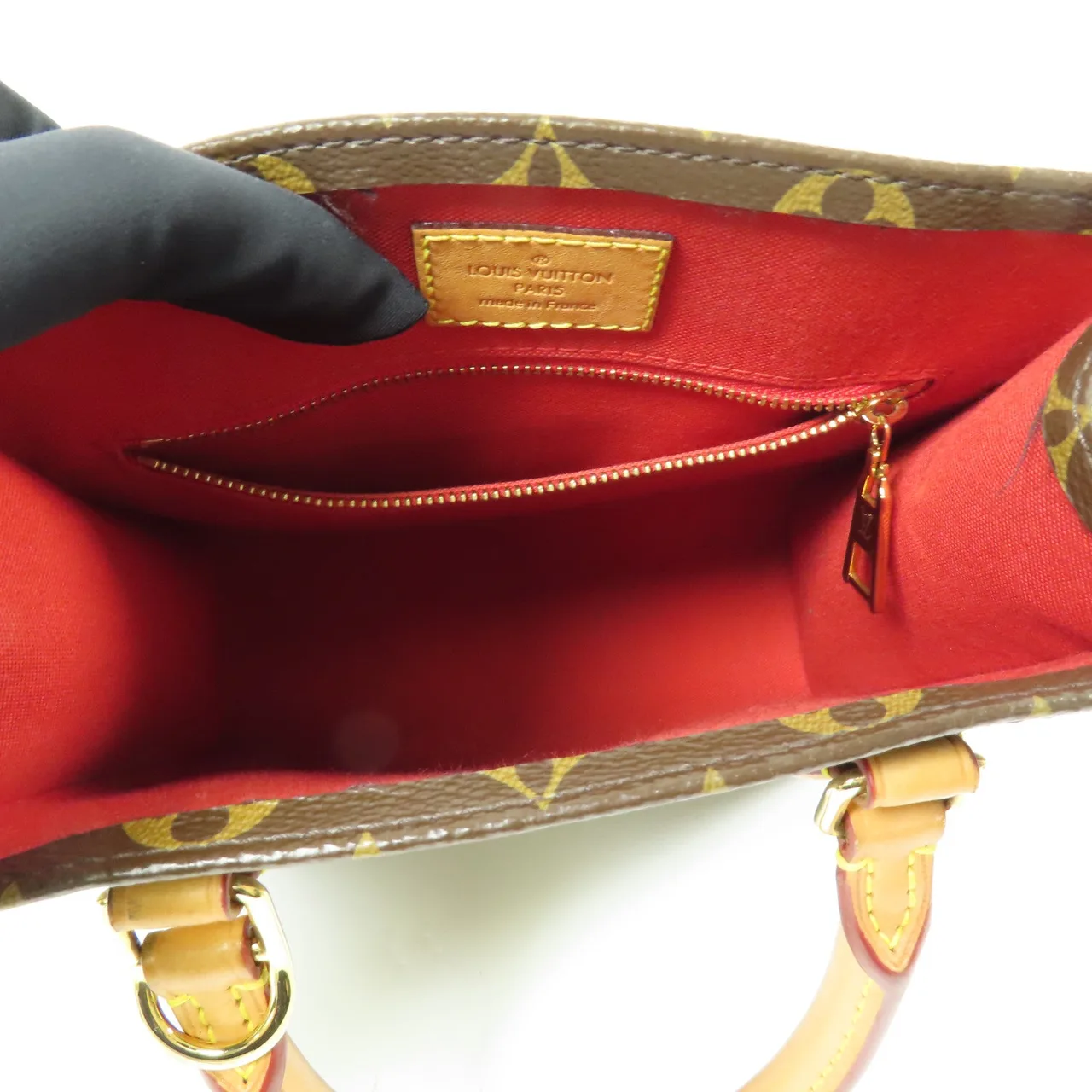 LOUIS VUITTON Sac Plat M46265 兩用包 塗層帆布 棕色 / Brown 塗層帆布 中古品B - 縮圖 16