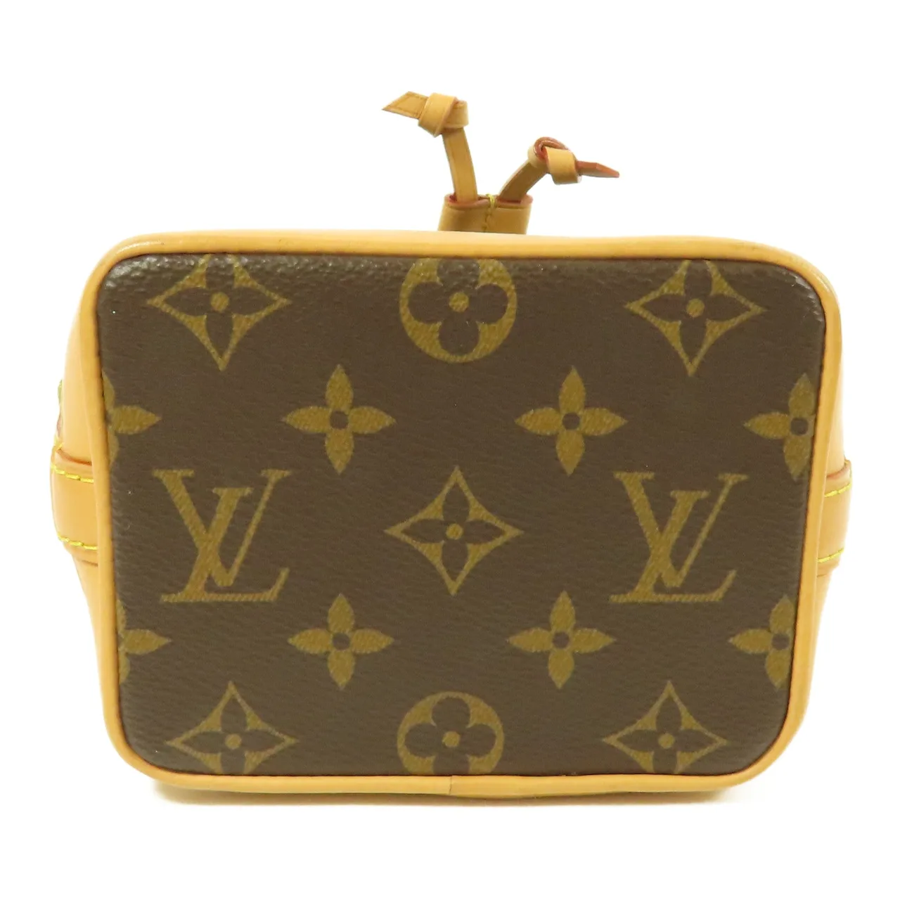 LOUIS VUITTON Nano Noe M81266 兩用包 塗層帆布 棕色 / Brown 塗層帆布 中古品A - 縮圖 4