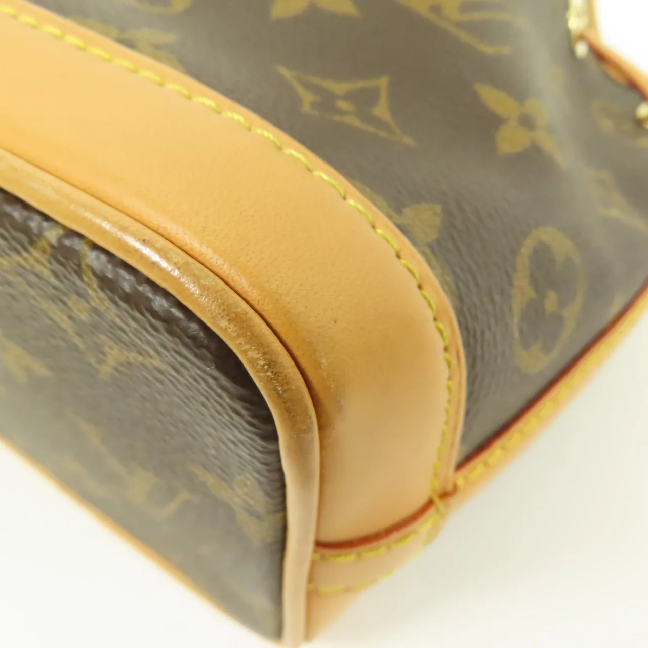 LOUIS VUITTON Nano Noe M81266 兩用包 塗層帆布 棕色 / Brown 塗層帆布 中古品A - 縮圖 7