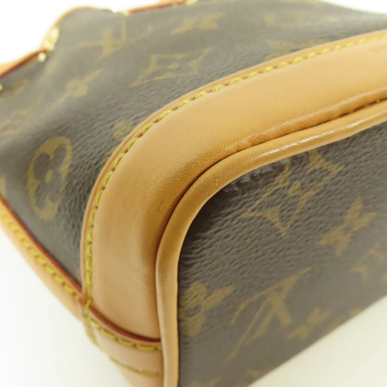 LOUIS VUITTON Nano Noe M81266 兩用包 塗層帆布 棕色 / Brown 塗層帆布 中古品A - 縮圖 8