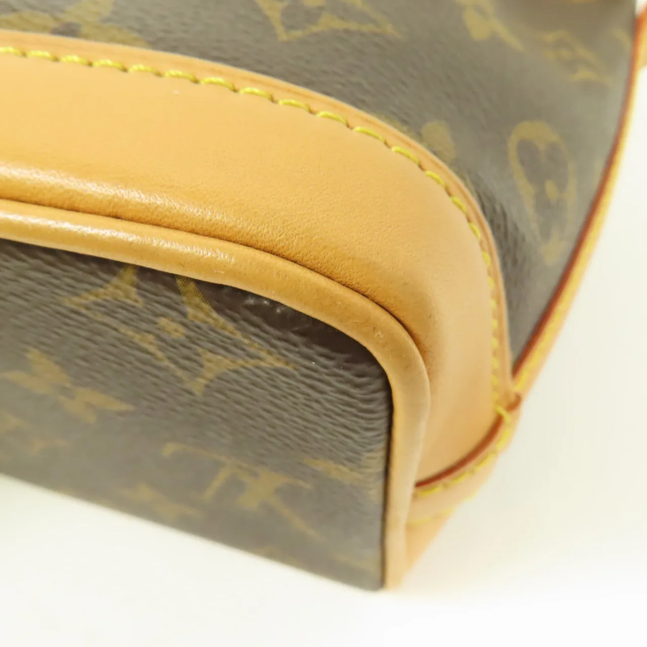 LOUIS VUITTON Nano Noe M81266 兩用包 塗層帆布 棕色 / Brown 塗層帆布 中古品A - 縮圖 9