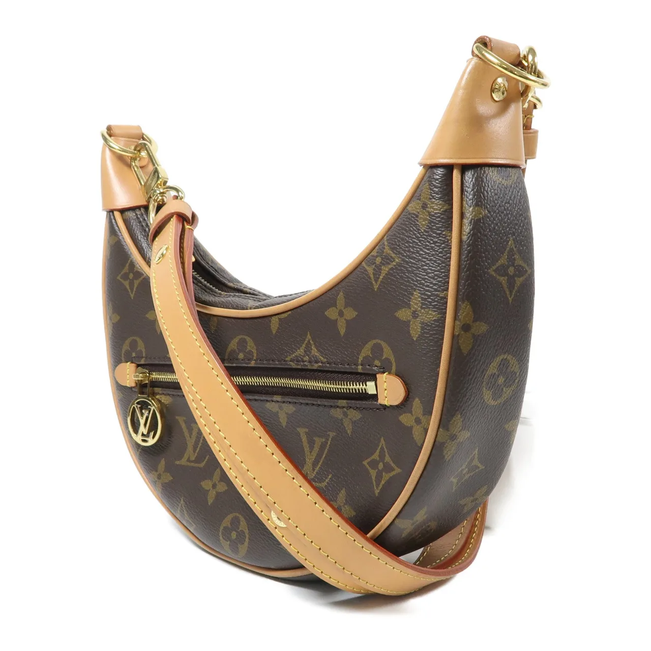 LOUIS VUITTON Loop M81098 兩用包 塗層帆布 棕色 / Brown 塗層帆布 中古品B - 縮圖 3