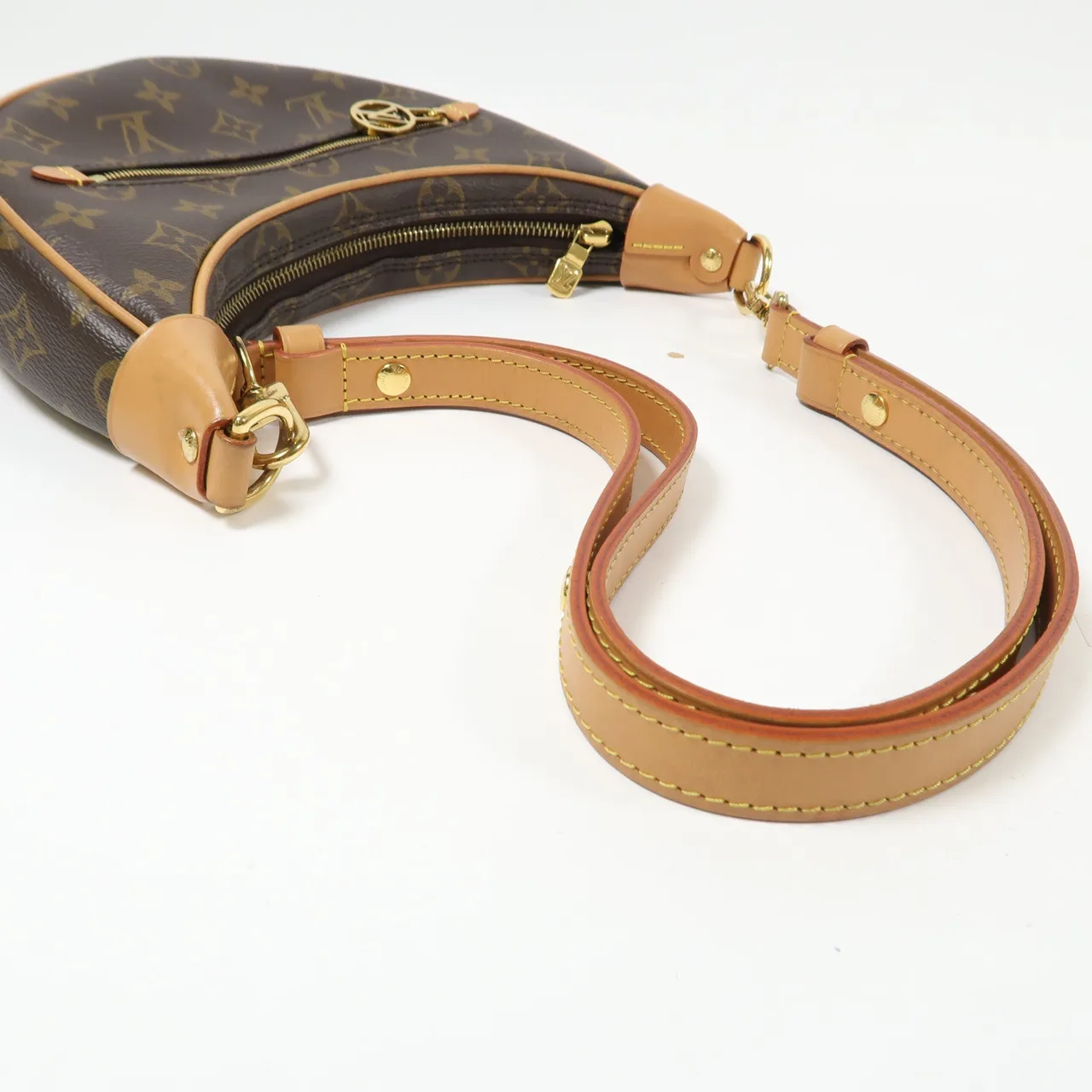 LOUIS VUITTON Loop M81098 兩用包 塗層帆布 棕色 / Brown 塗層帆布 中古品B - 縮圖 7