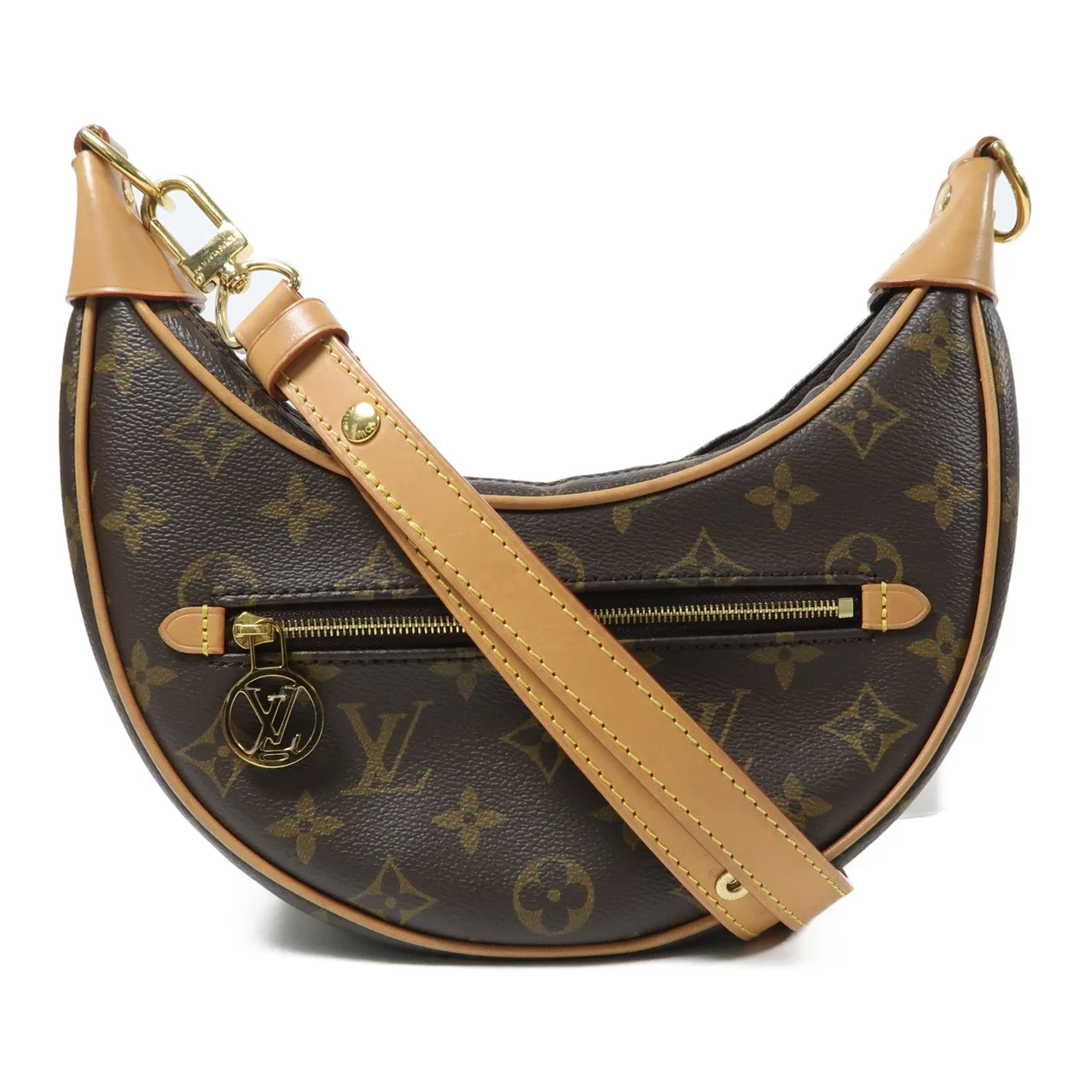 LOUIS VUITTON Loop M81098 兩用包 塗層帆布 棕色 / Brown 塗層帆布 中古品B - 縮圖 8