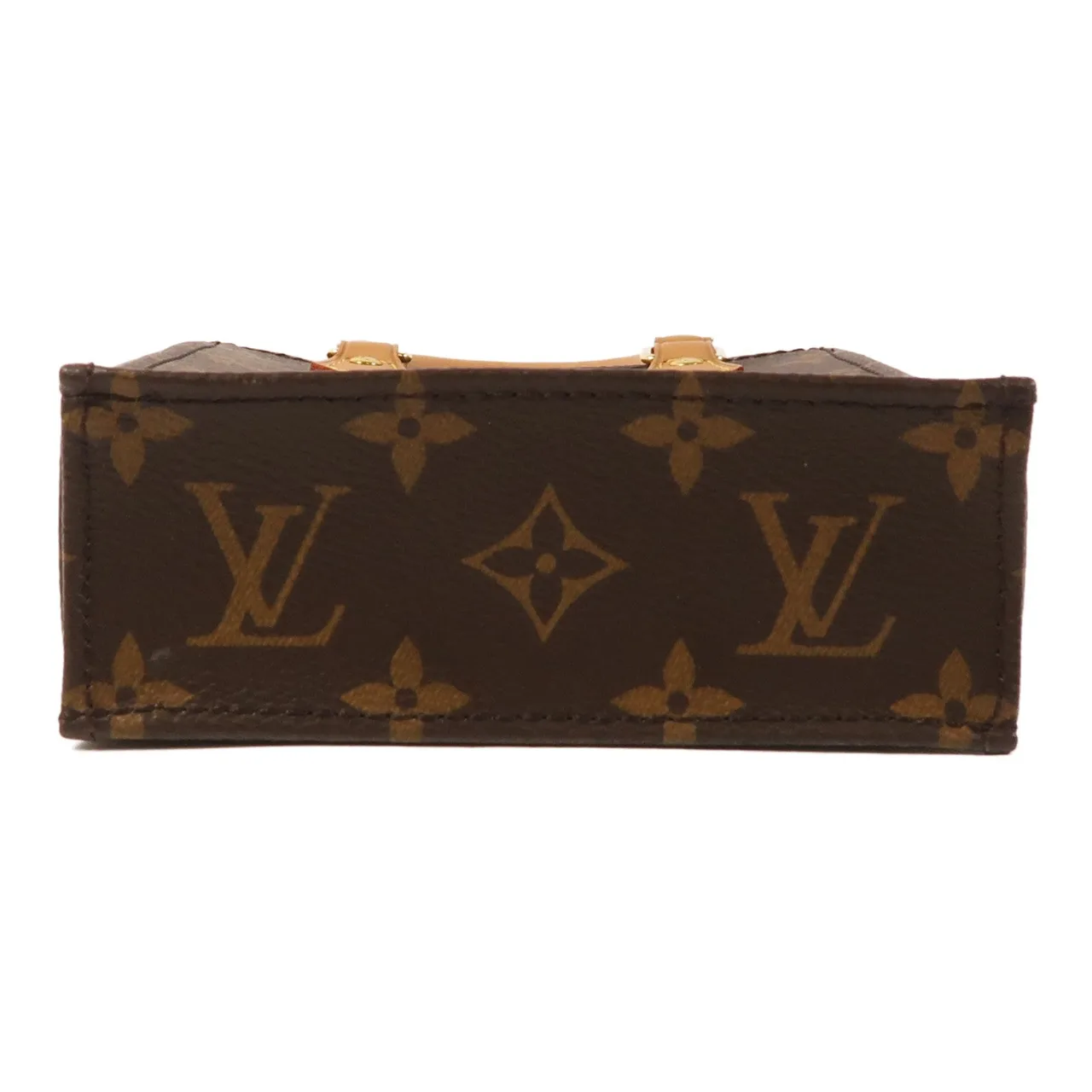 LOUIS VUITTON Petit Sac Plat M81295 兩用包 塗層帆布 棕色 / Brown 塗層帆布 中古品A - 縮圖 4