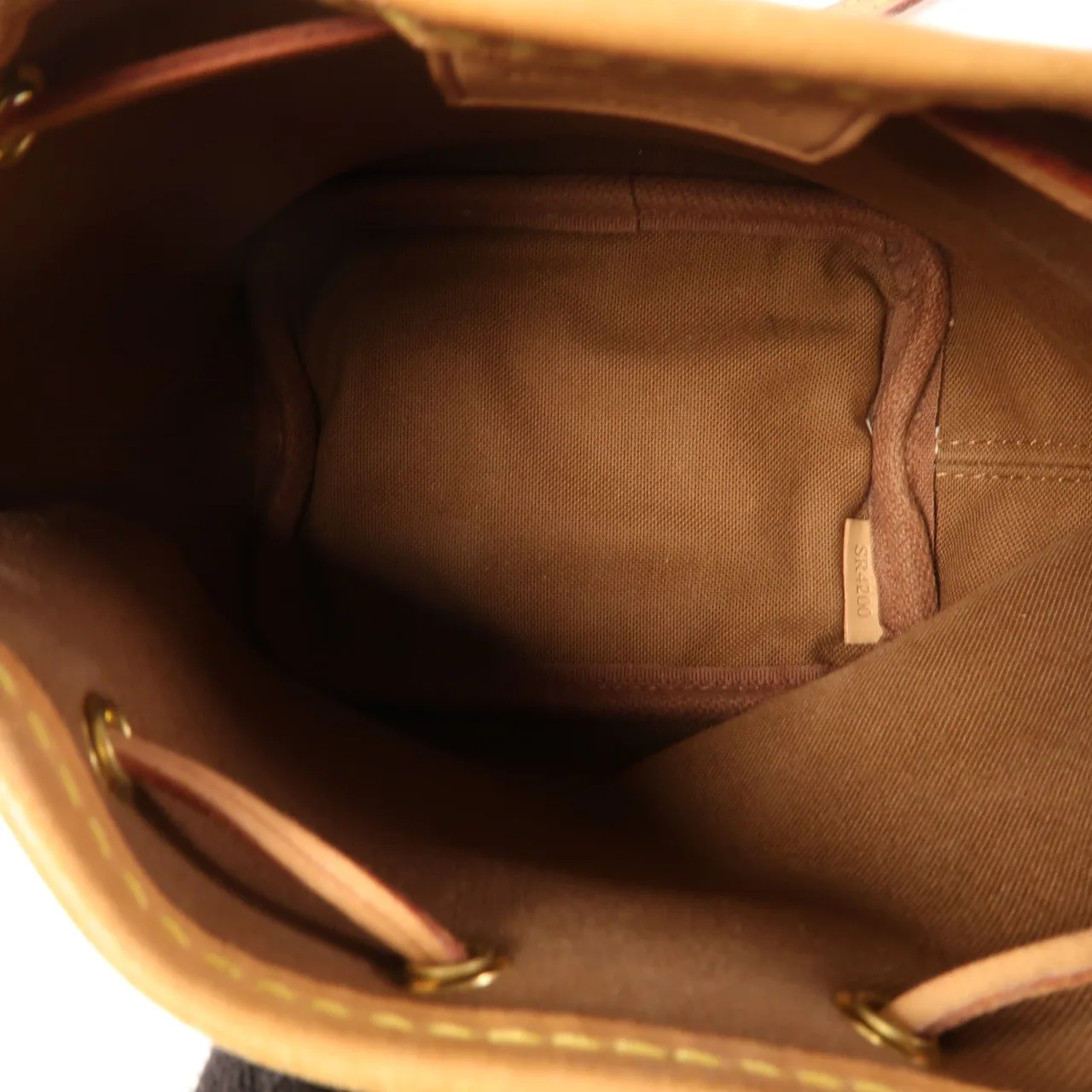 LOUIS VUITTON Nano Noe M41346 肩背包 塗層帆布 棕色 / Brown 塗層帆布 中古品B - 縮圖 5