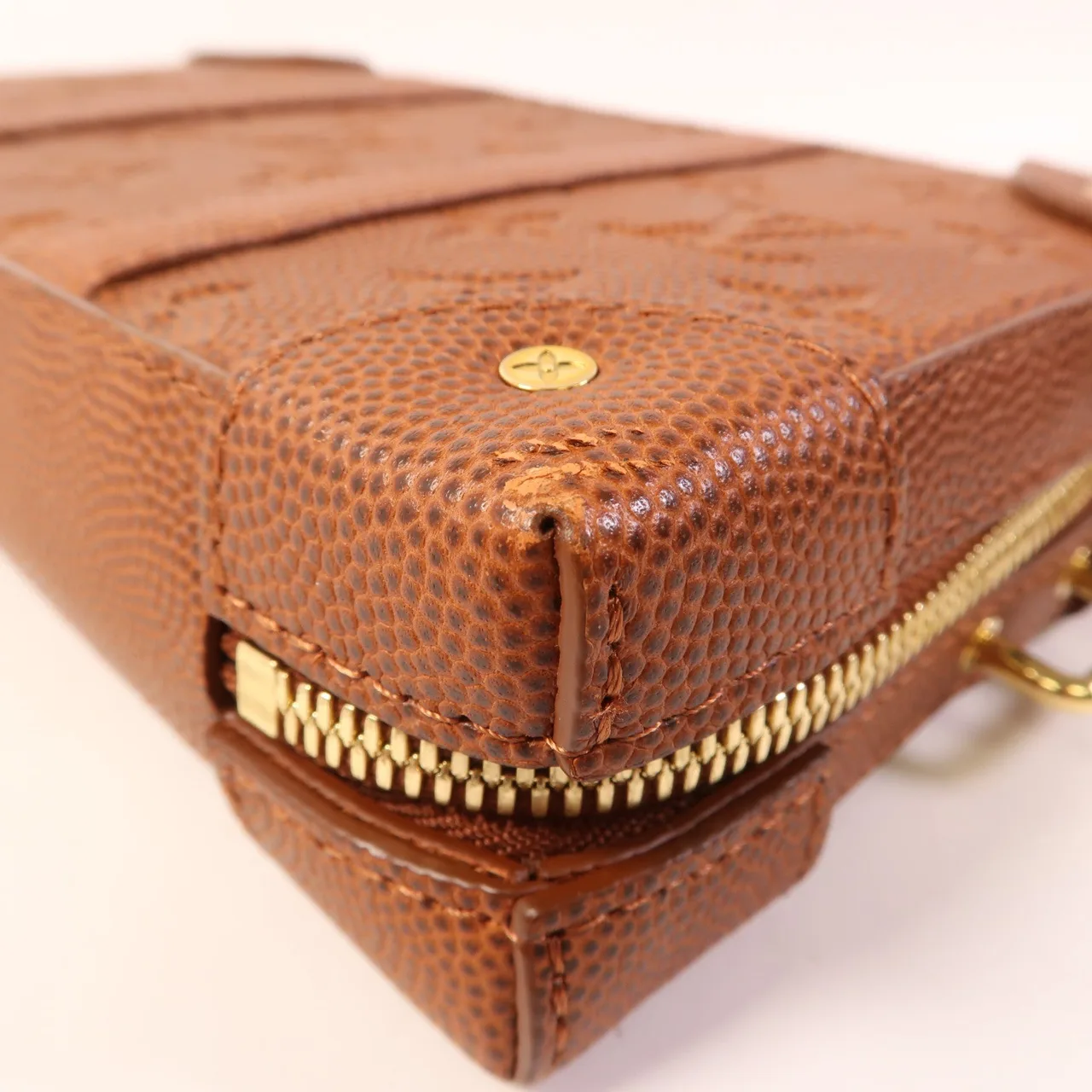 LOUIS VUITTON Soft Trunk M80549 肩背包 皮革 棕色 / Brown 皮革 中古品A - 縮圖 12