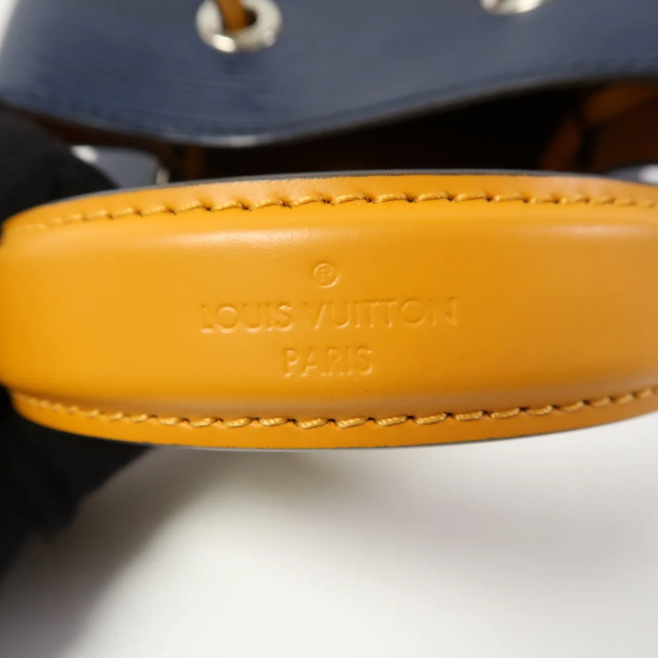 LOUIS VUITTON NeoNoe M53610 兩用包 牛皮 海軍藍 / 黃色 / Navy 牛皮 中古品A - 縮圖 6