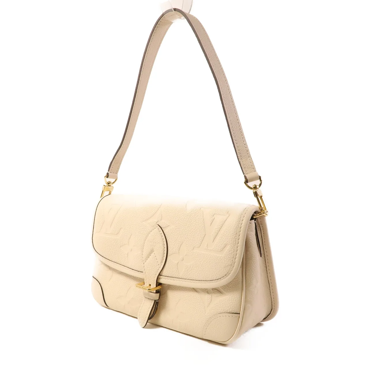 LOUIS VUITTON Diane M46388 兩用包 牛皮 米色 / Ivory 牛皮 中古品A - 縮圖 3