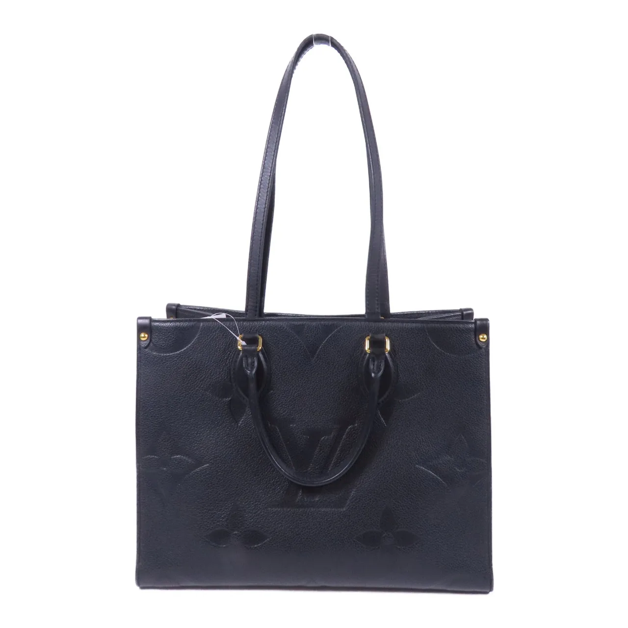 LOUIS VUITTON OnTheGo M45595 兩用包 牛皮 黑色 / Noir Obscur 牛皮 中古品B - 縮圖 2