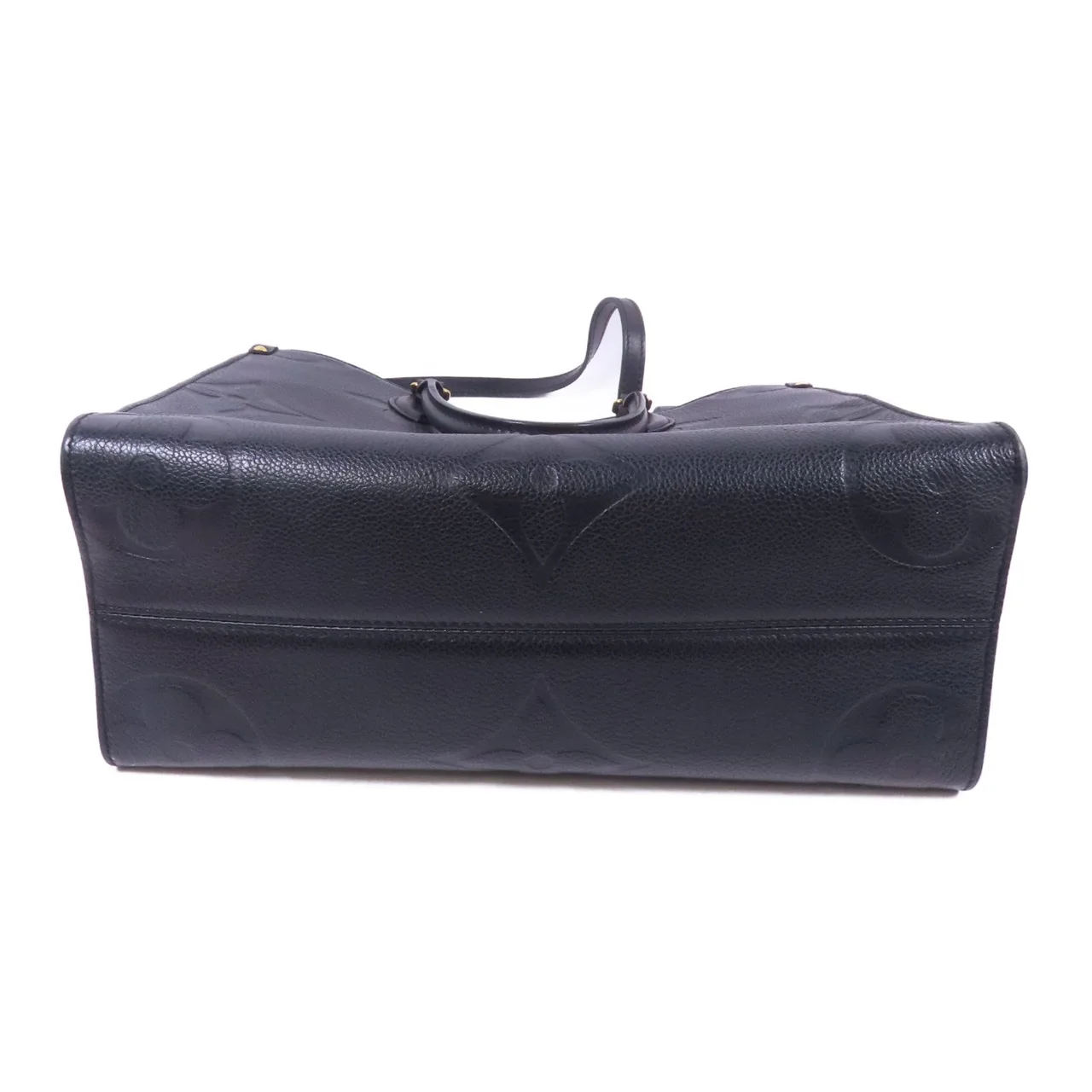 LOUIS VUITTON OnTheGo M45595 兩用包 牛皮 黑色 / Noir Obscur 牛皮 中古品B - 縮圖 4