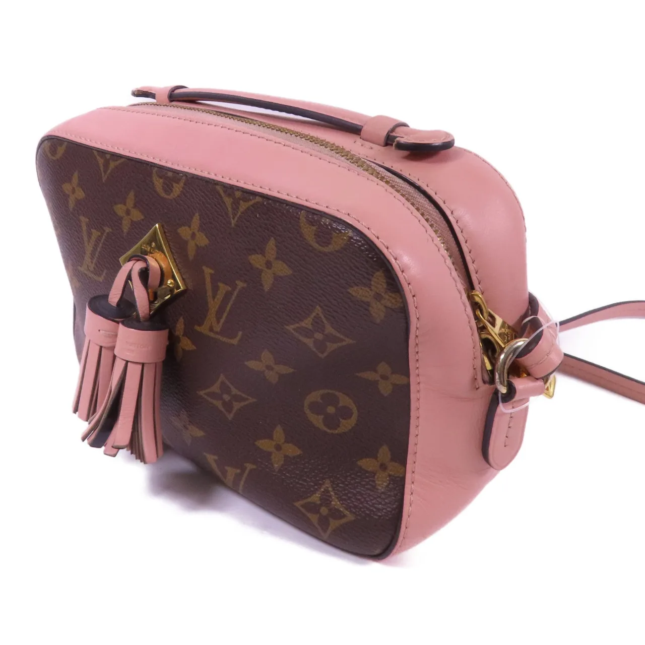 LOUIS VUITTON Saintonge M44442 兩用包 塗層帆布 棕色 / 粉色 / Brown/Pink 塗層帆布 中古品A - 縮圖 3