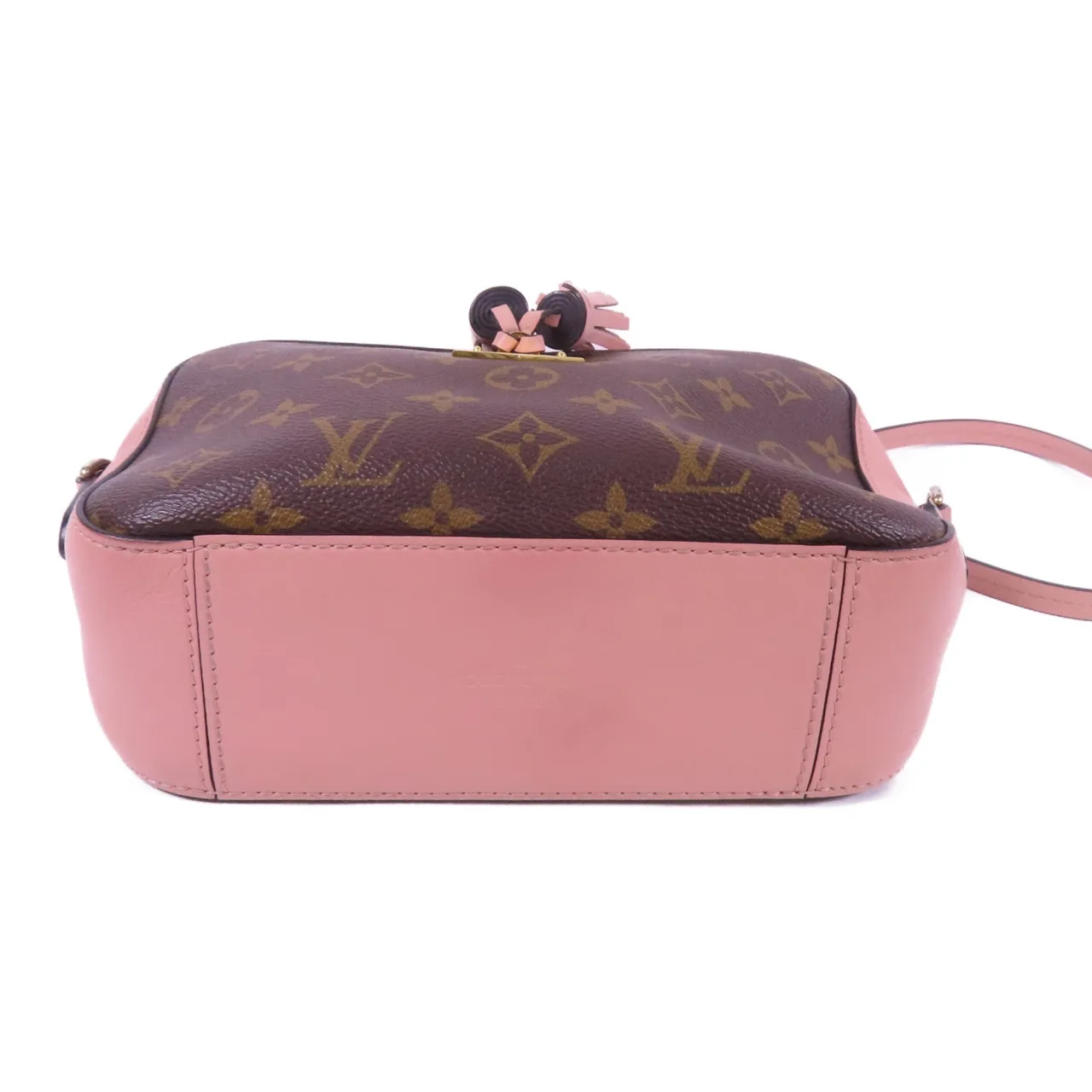 LOUIS VUITTON Saintonge M44442 兩用包 塗層帆布 棕色 / 粉色 / Brown/Pink 塗層帆布 中古品A - 縮圖 4