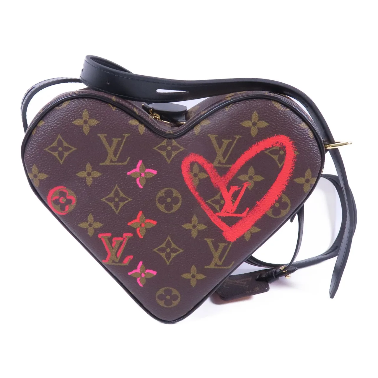 LOUIS VUITTON Sac Coeur M45890 肩背包 塗層帆布 棕色 / Brown 塗層帆布 中古品A - 縮圖 2