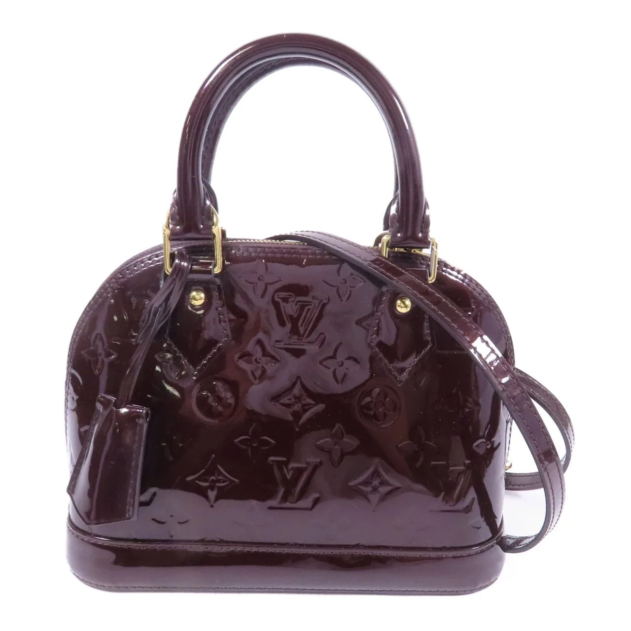 LOUIS VUITTON Alma M91678 兩用包 皮革 紅色 / Burgundy