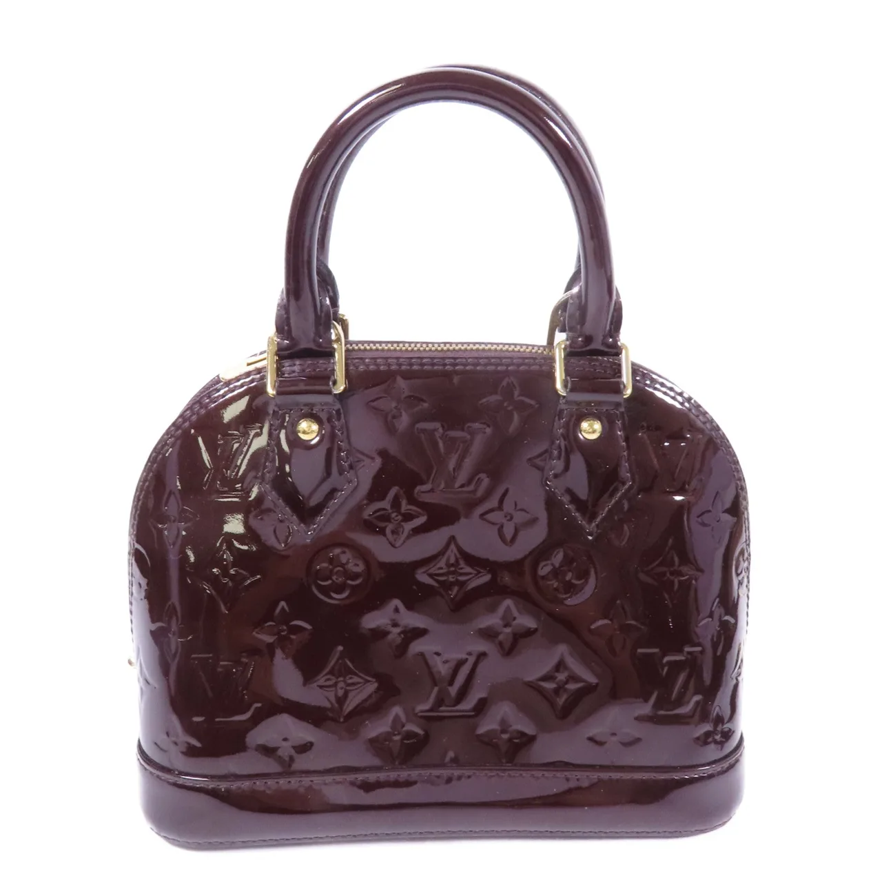 LOUIS VUITTON Alma M91678 兩用包 皮革 紅色 / Burgundy 皮革 中古品C - 縮圖 2