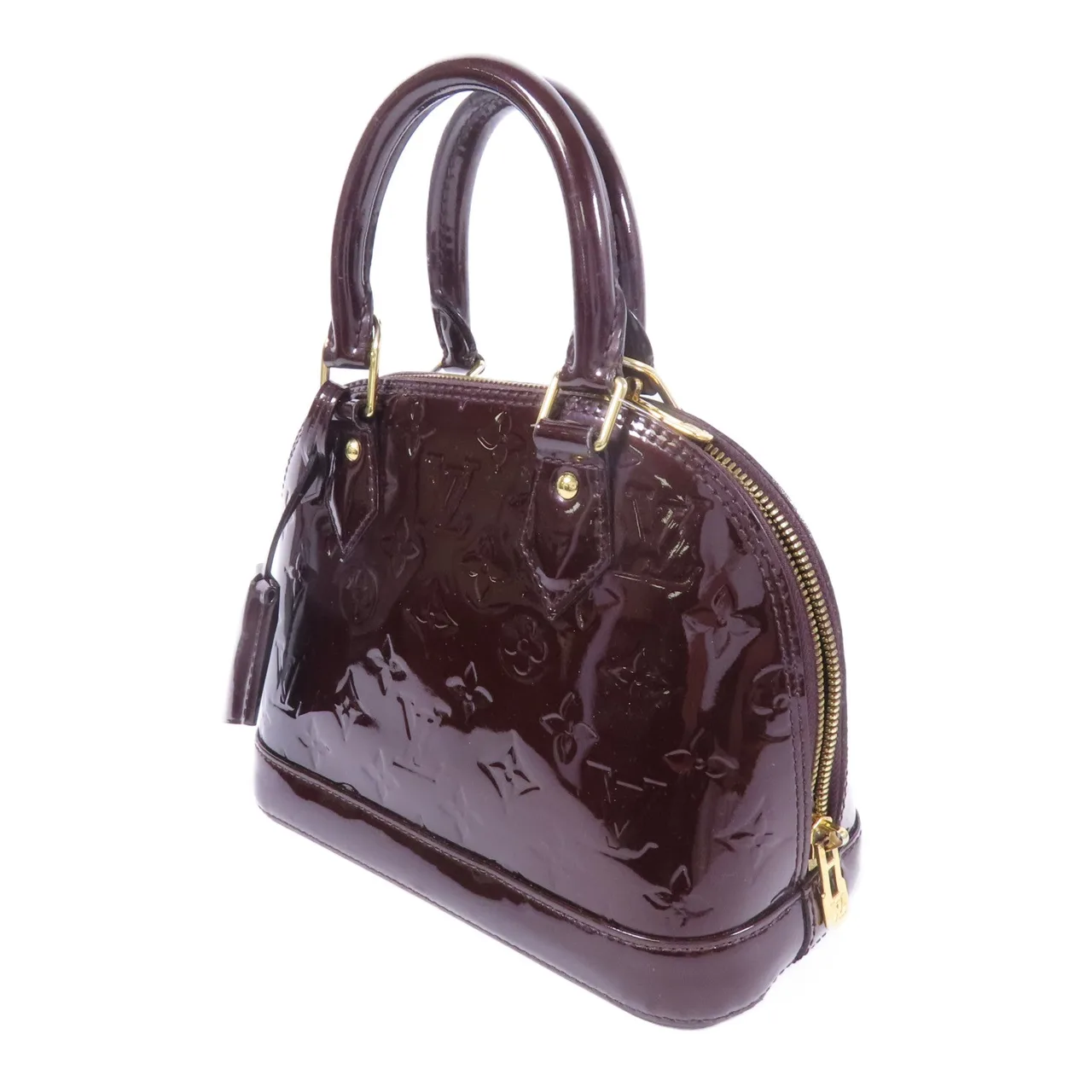 LOUIS VUITTON Alma M91678 兩用包 皮革 紅色 / Burgundy 皮革 中古品C - 縮圖 3