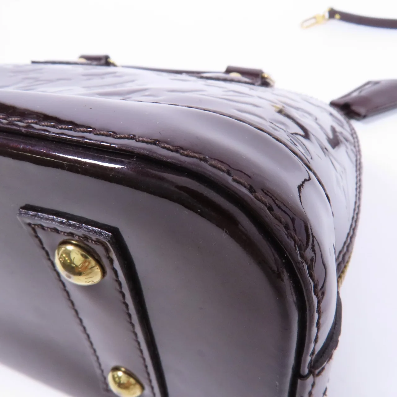 LOUIS VUITTON Alma M91678 兩用包 皮革 紅色 / Burgundy 皮革 中古品C - 縮圖 9