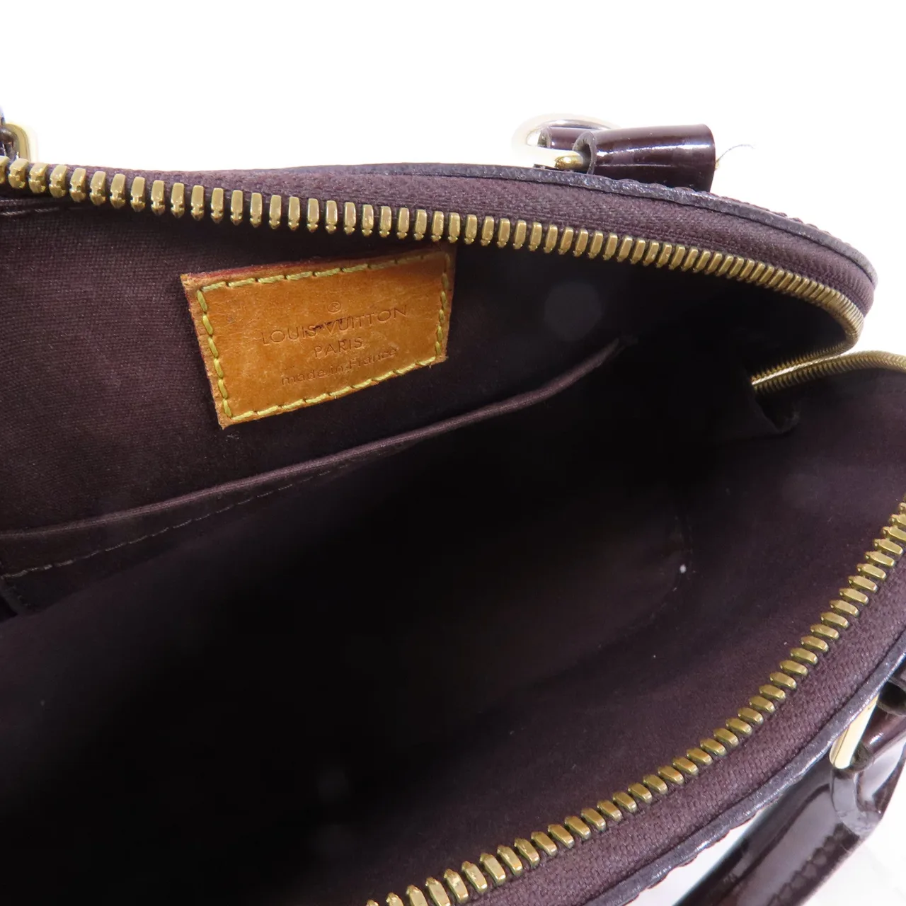 LOUIS VUITTON Alma M91678 兩用包 皮革 紅色 / Burgundy 皮革 中古品C - 縮圖 10