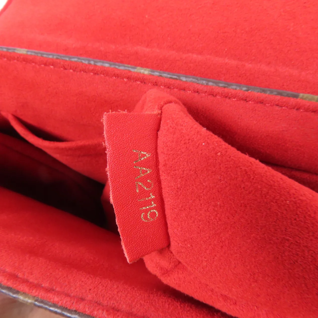 LOUIS VUITTON Locky M44322 兩用包 塗層帆布 棕色 / 紅色 / Brown/Red 塗層帆布 中古品A - 縮圖 15