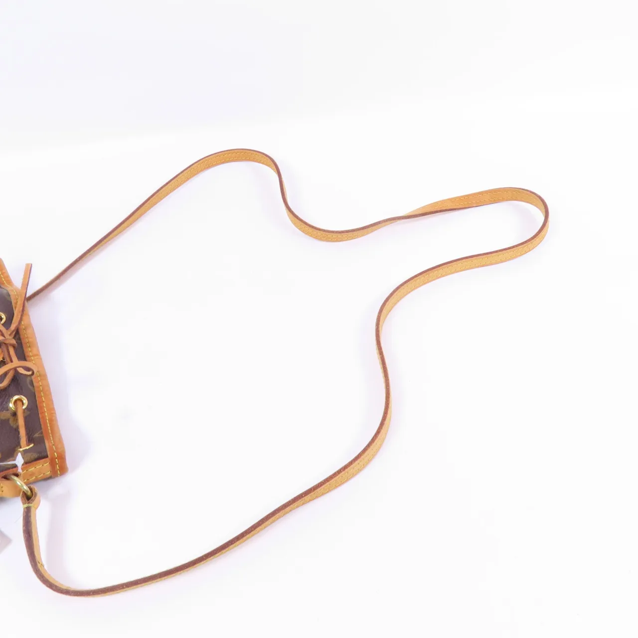 LOUIS VUITTON Nano Noe M41346 肩背包 塗層帆布 棕色 / Brown 塗層帆布 中古品A - 縮圖 5