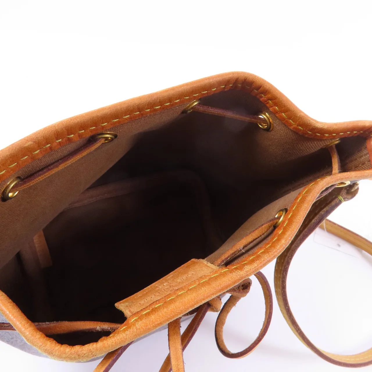 LOUIS VUITTON Nano Noe M41346 肩背包 塗層帆布 棕色 / Brown 塗層帆布 中古品A - 縮圖 10