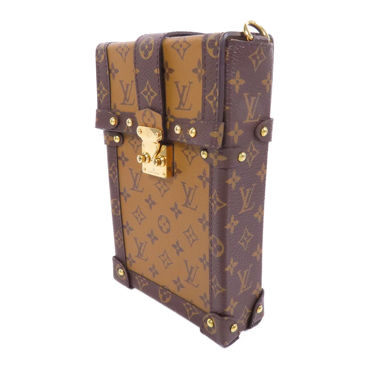 LOUIS VUITTON Trunk M67873 肩背包 塗層帆布 棕色 / Brown 塗層帆布 中古品A - 縮圖 3