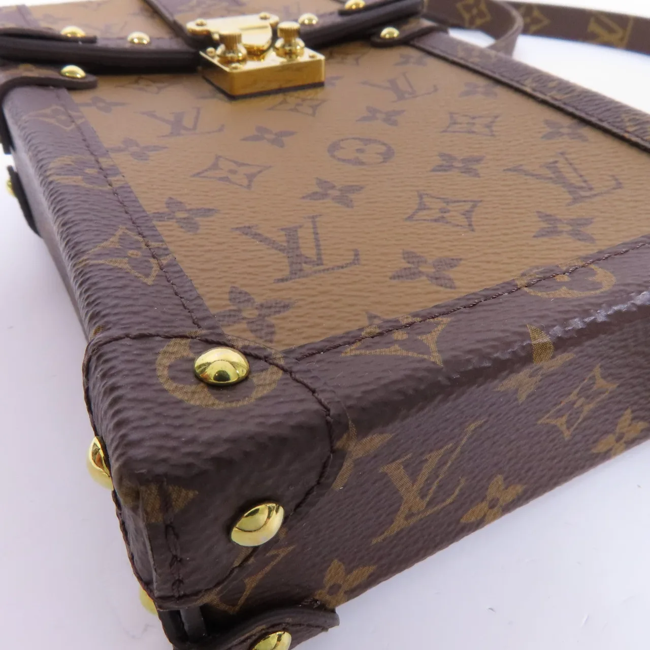 LOUIS VUITTON Trunk M67873 肩背包 塗層帆布 棕色 / Brown 塗層帆布 中古品A - 縮圖 6