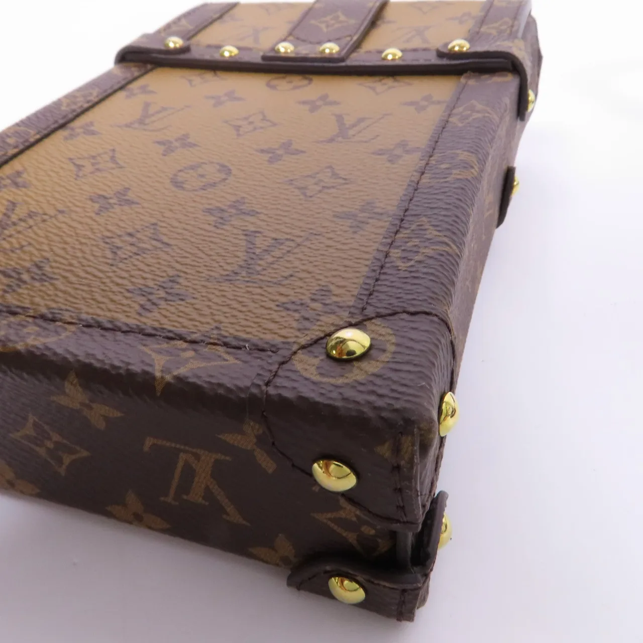 LOUIS VUITTON Trunk M67873 肩背包 塗層帆布 棕色 / Brown 塗層帆布 中古品A - 縮圖 8