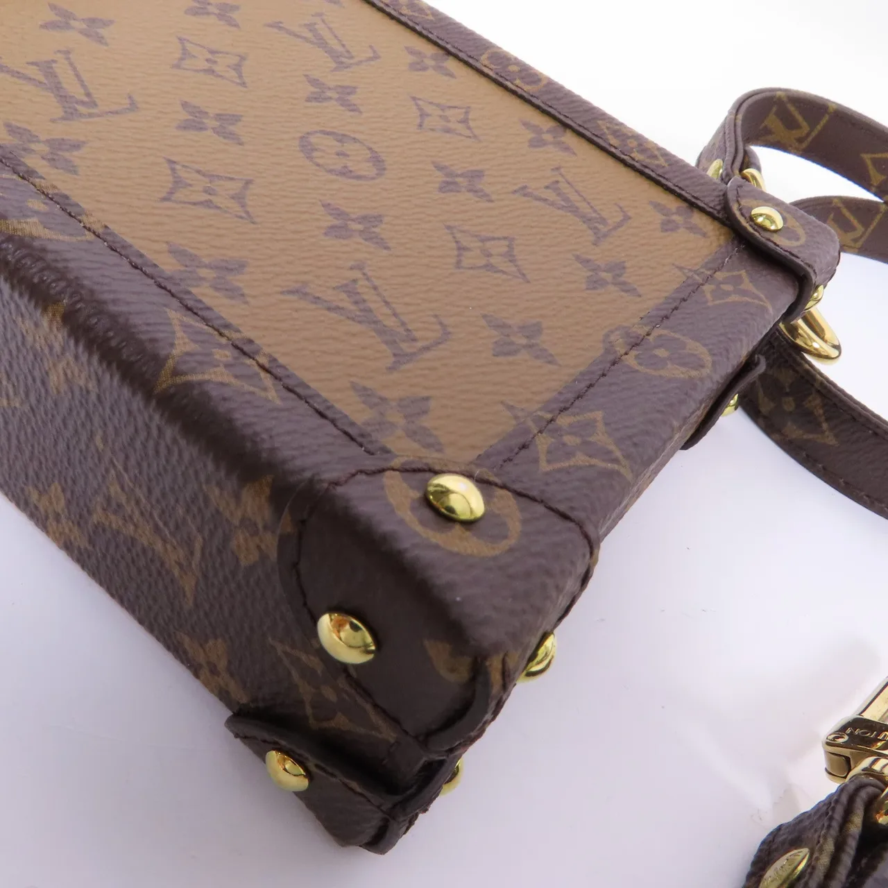 LOUIS VUITTON Trunk M67873 肩背包 塗層帆布 棕色 / Brown 塗層帆布 中古品A - 縮圖 9