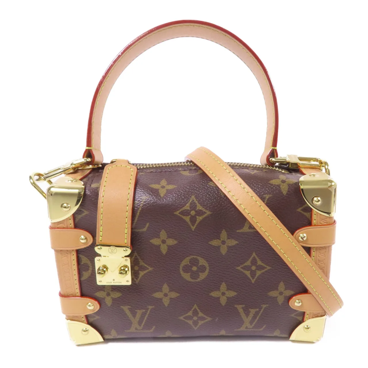 LOUIS VUITTON Side Trunk M46815 兩用包 塗層帆布 棕色 / Brown