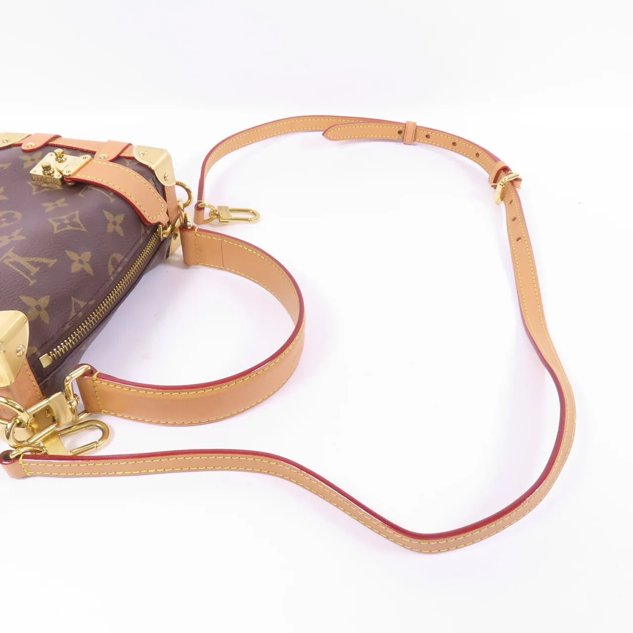 LOUIS VUITTON Side Trunk M46815 兩用包 塗層帆布 棕色 / Brown 塗層帆布 中古品A - 縮圖 5