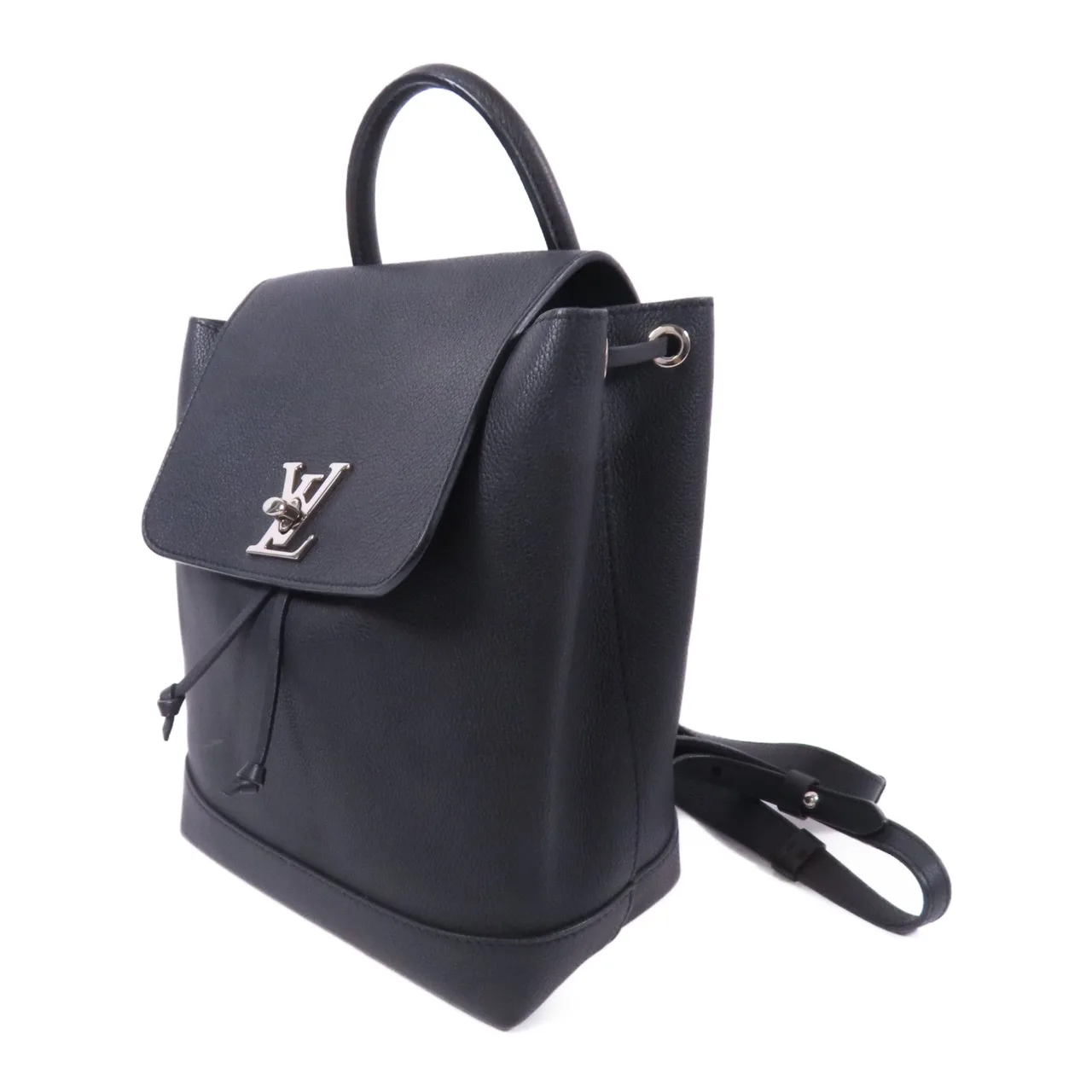 LOUIS VUITTON Lock Me Backpack M41815 背包 牛皮 黑色 / Black 牛皮 中古品A - 縮圖 3