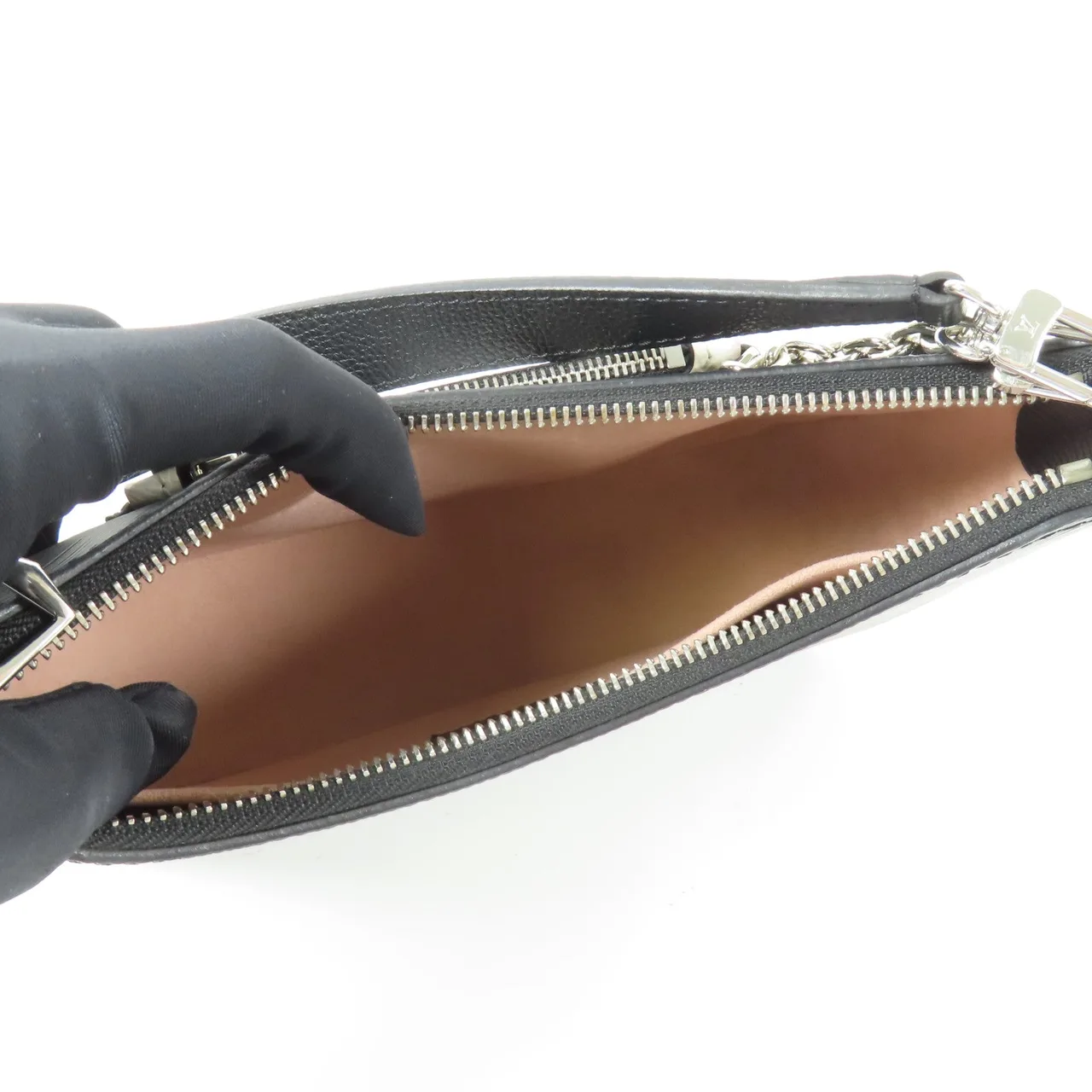 LOUIS VUITTON Marelle M80689 兩用包 牛皮 黑色 / Black 牛皮 中古品A - 縮圖 5