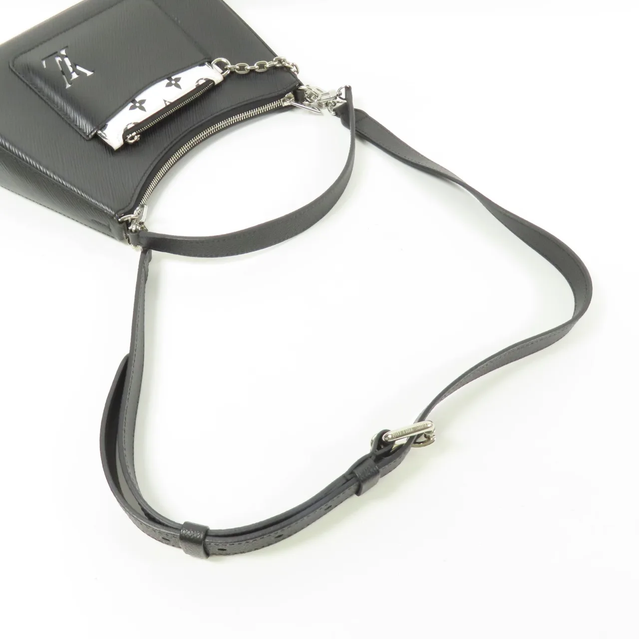 LOUIS VUITTON Marelle M80689 兩用包 牛皮 黑色 / Black 牛皮 中古品A - 縮圖 11